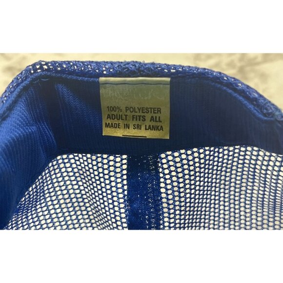 Vintage Texas Snapback Trucker Hat Retro 80s Blue Cap Mesh Back State Pride - Picture 3 of 9